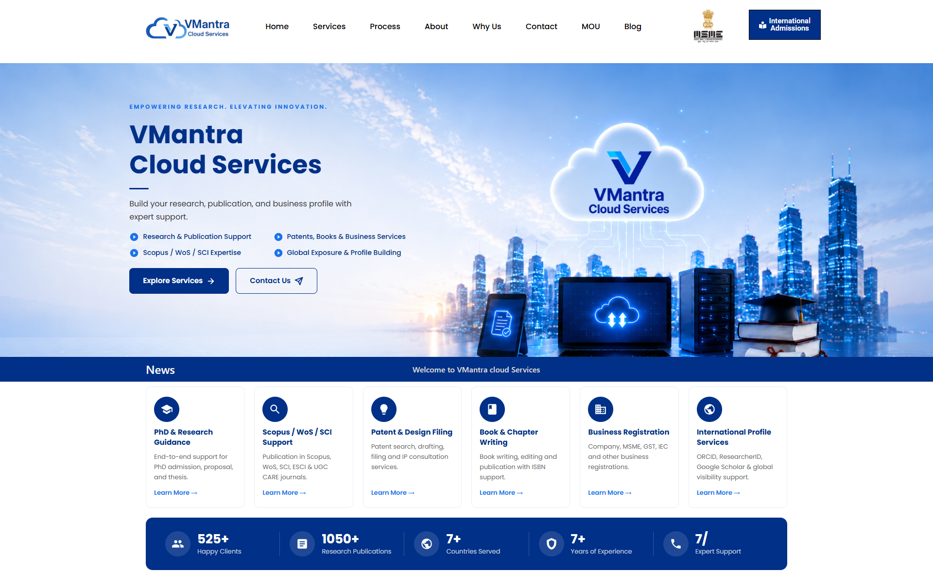 VMantra Cloud Services — Research Services